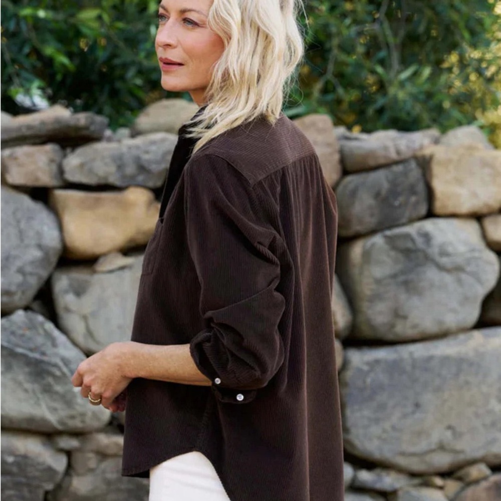 Eileen Corduroy Relaxed Button Up Shirt